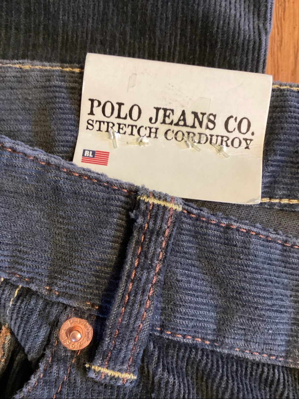 Ralph Lauren vintage Polo Jeans Co. dark gray corduroy pants. Women’s size 6x32 - Picture 6 of 16